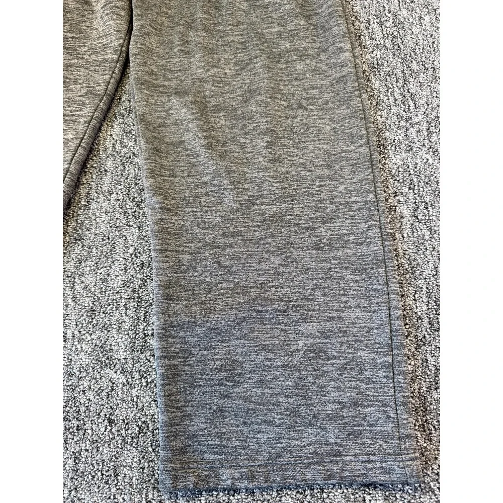 Adidas Climawarm Sweatpants Mens Small Heather Gray Logo Fleece Lined Athletic